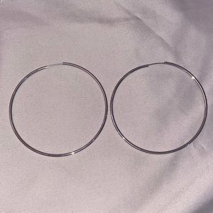 silver hoops